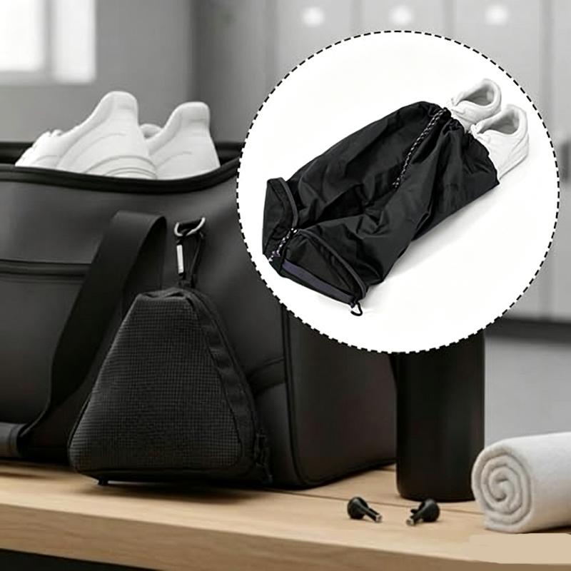 Men'S Shoes - Foldable Travel Shoe Bag Black Shoe